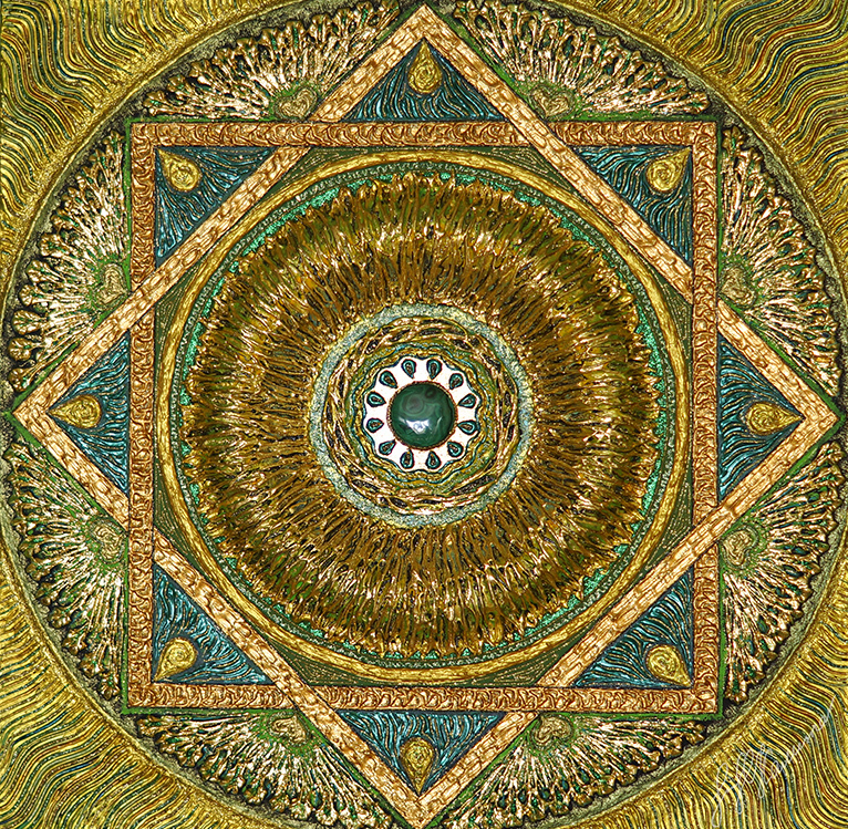 картины золотого цвета